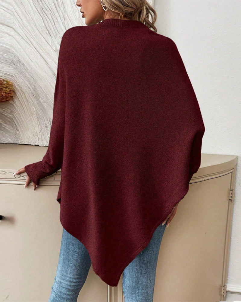 Pull Floral Large à Manches Gigot