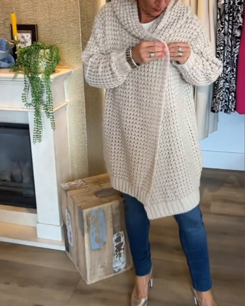 Cardigan de couleur unie