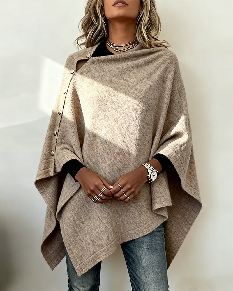 Pull Avec Style Cape, Allure Moderne Et Coupe Asymétrique