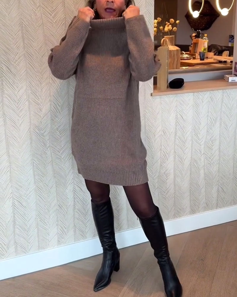 Robe Pull Tendance À Design Boutonné