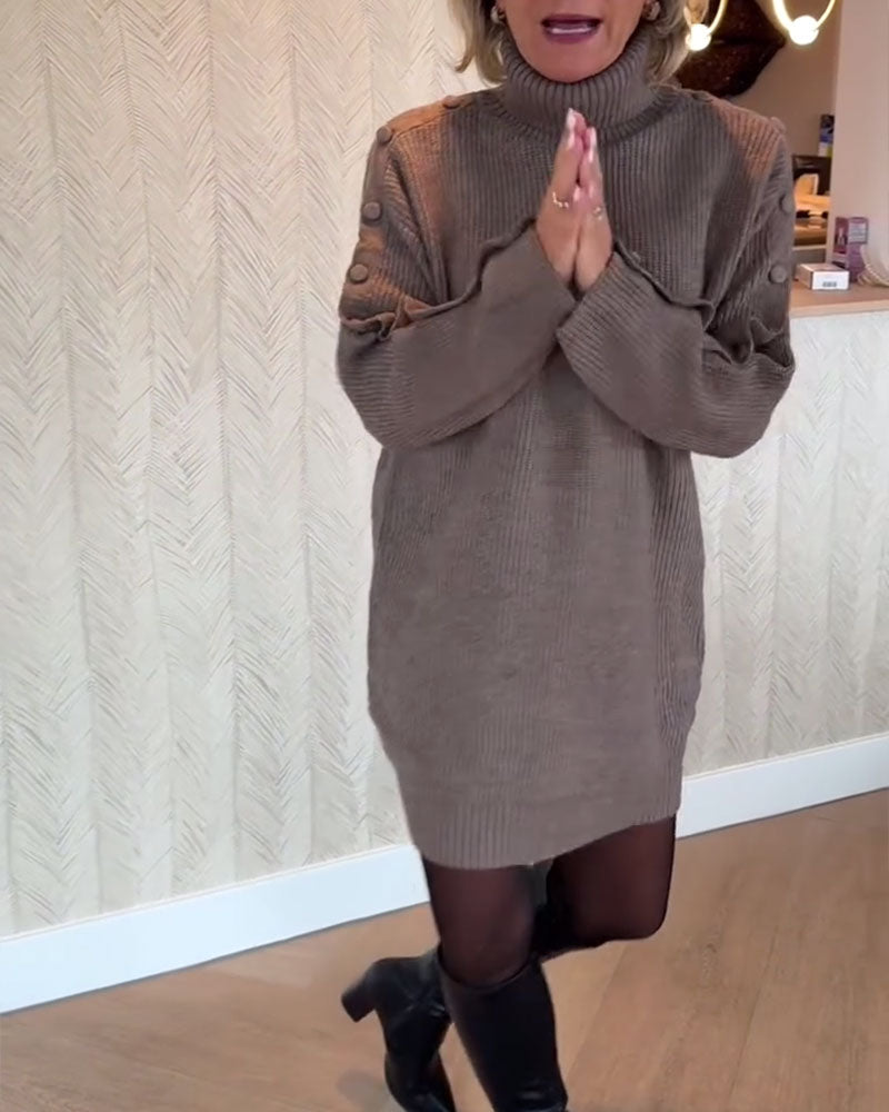 Robe Pull Tendance À Design Boutonné