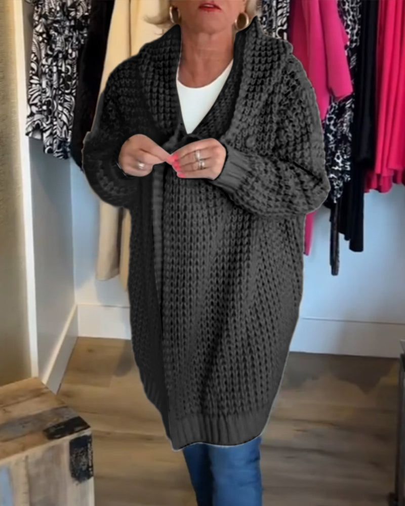 Cardigan de couleur unie