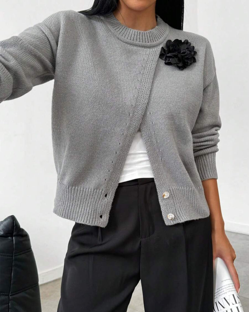 Pull Tendance Avec Ourlet Fendu