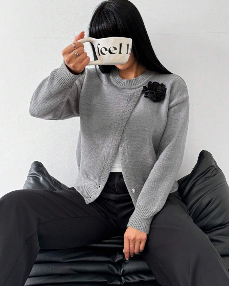 Pull Tendance Avec Ourlet Fendu