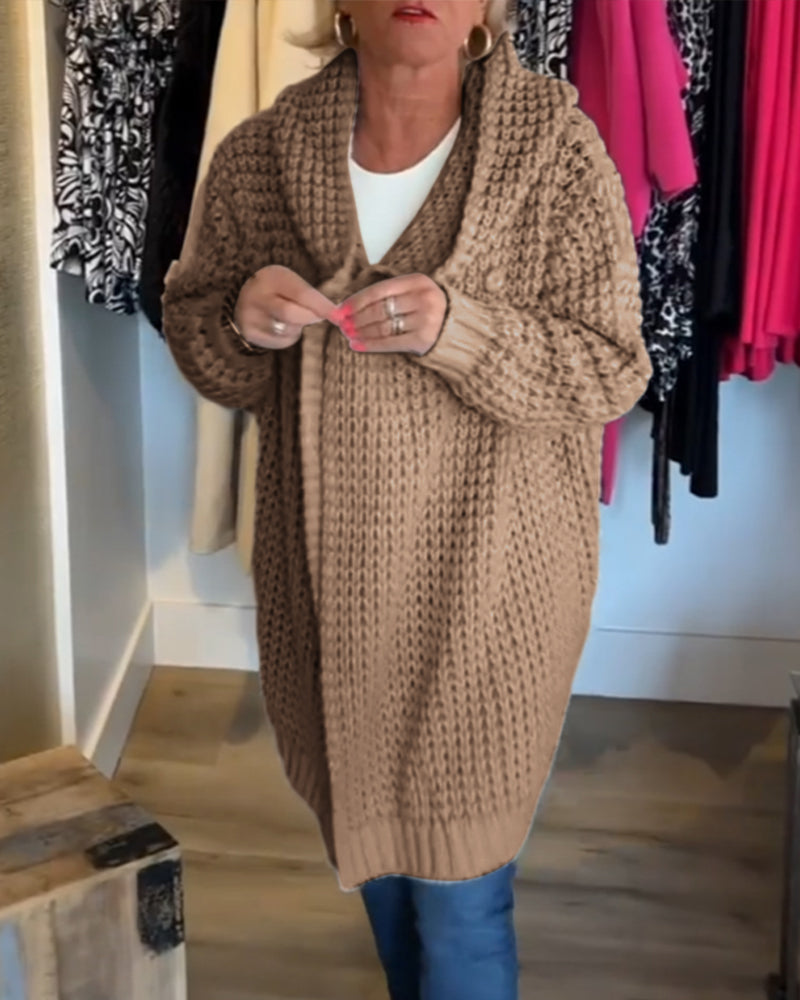 Cardigan de couleur unie