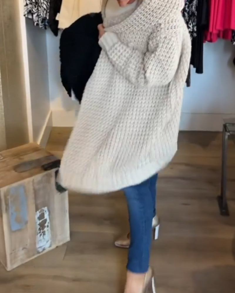 Cardigan de couleur unie