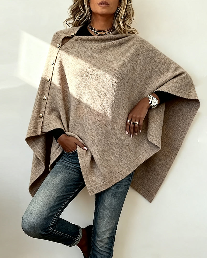 Pull Avec Style Cape, Allure Moderne Et Coupe Asymétrique