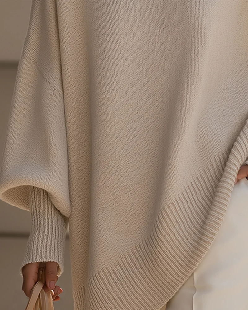 Pull Col Rond Loose Mi-Long