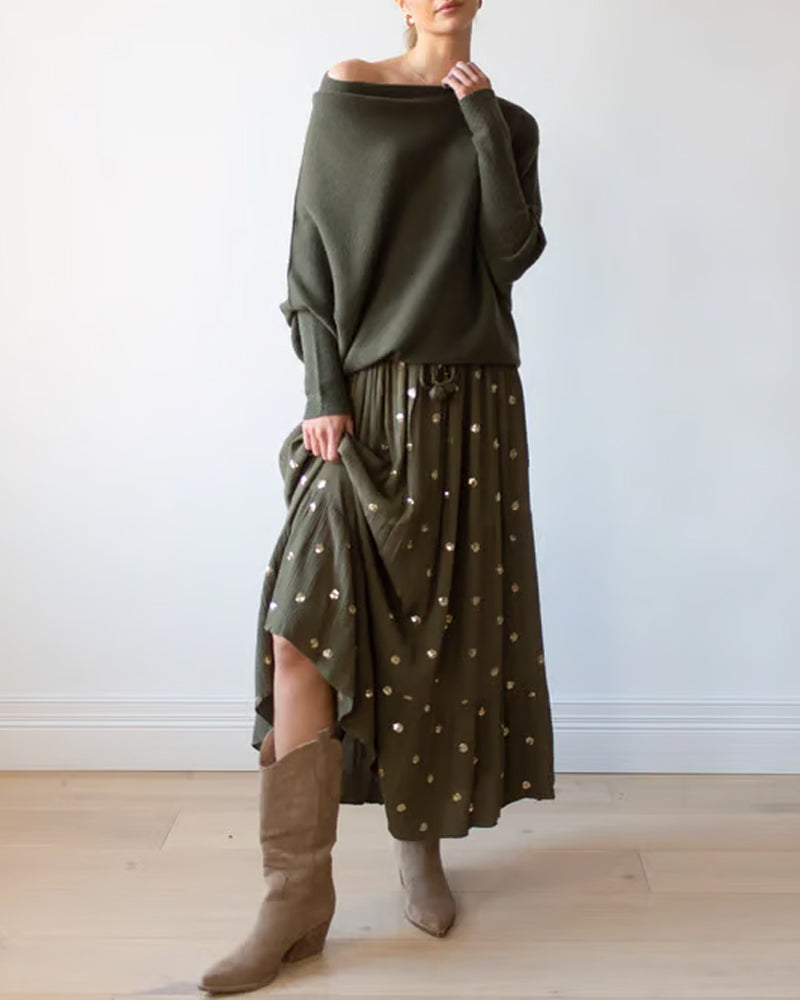 VÊtement Maille Asymétrique Drappé Et Innovant