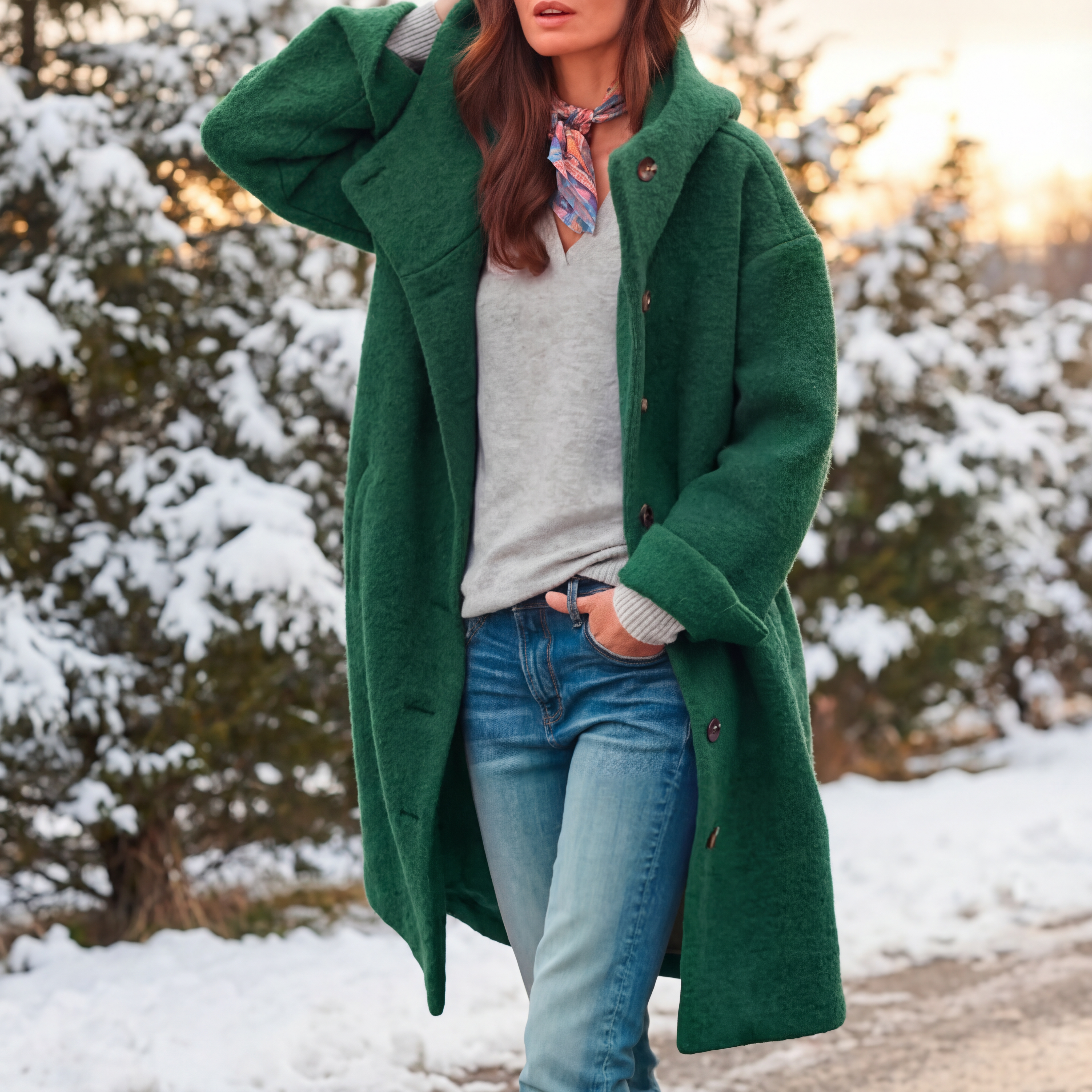 Sophia™ | Manteau en laine confortable pour l'hiver