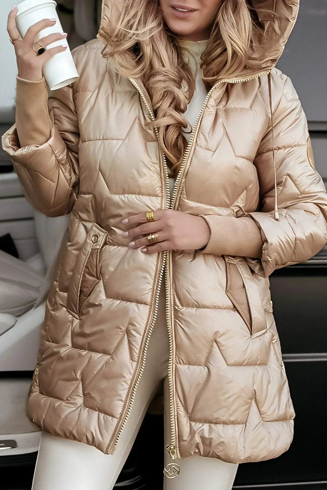 Solor Paris™ | Manteau Élégant d'Hiver avec Capuche et Rembourrage